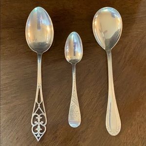 Vintage Sterling Silver Spoons